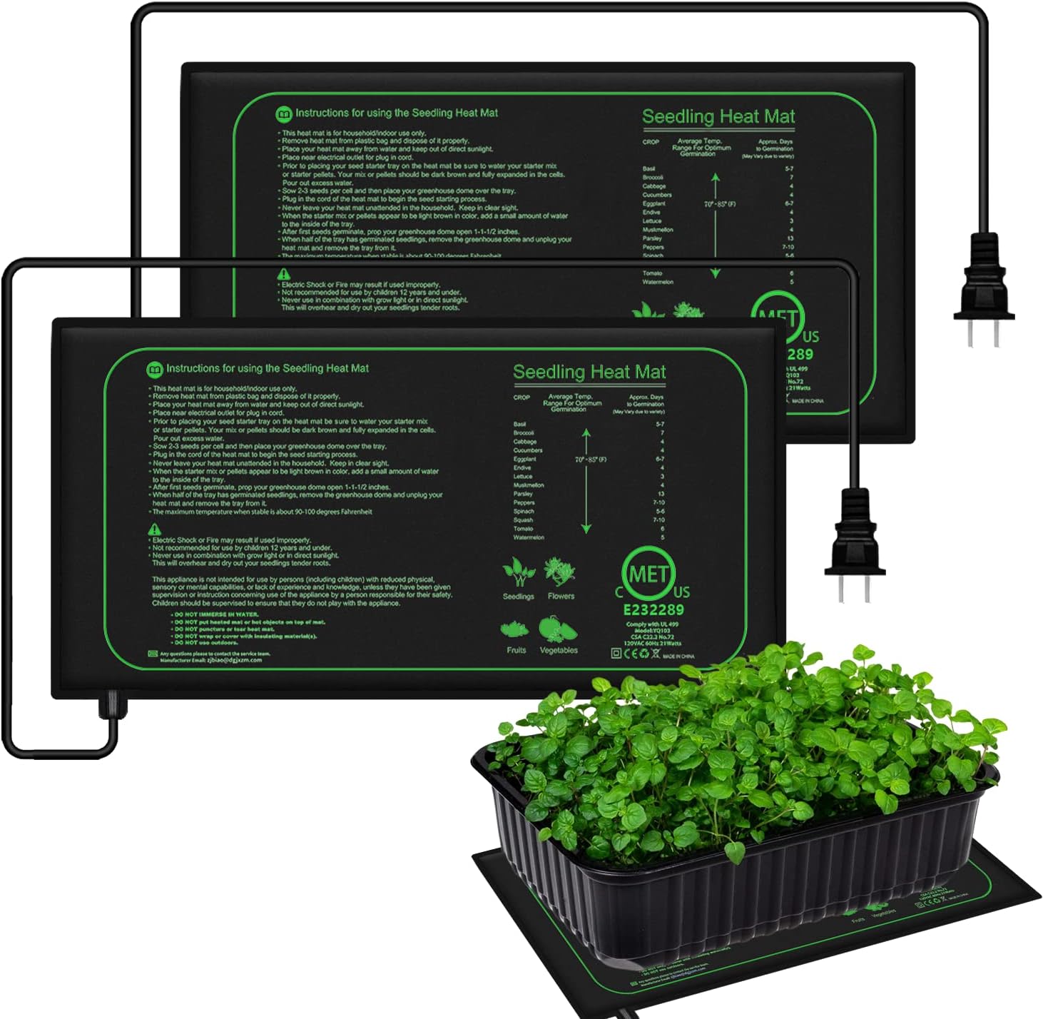 Seedling Heat Pad - 10/25/50CM 묘목 열 매트 실내 식물