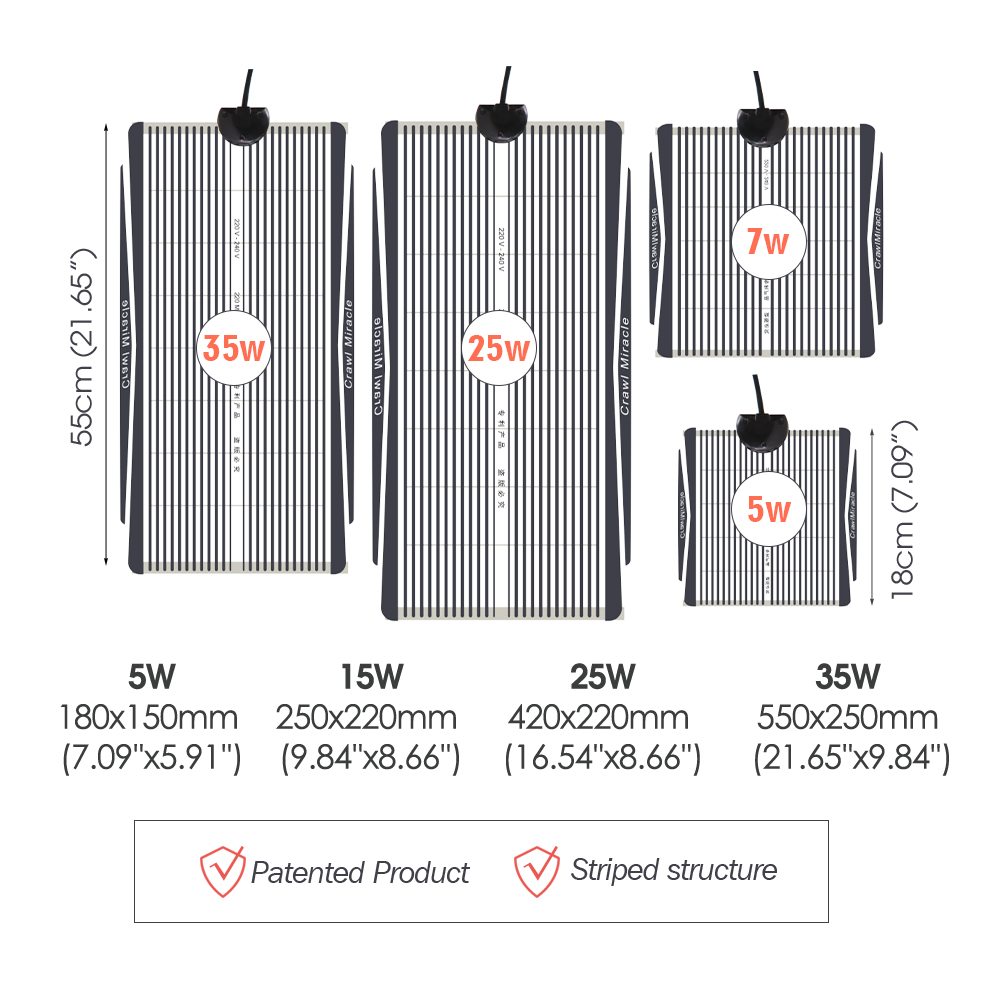 온도 조절식 온도 조절기가 있는 그래핀 파충류 난방 매 - Seedling Heat Pad 리뷰 및 가격