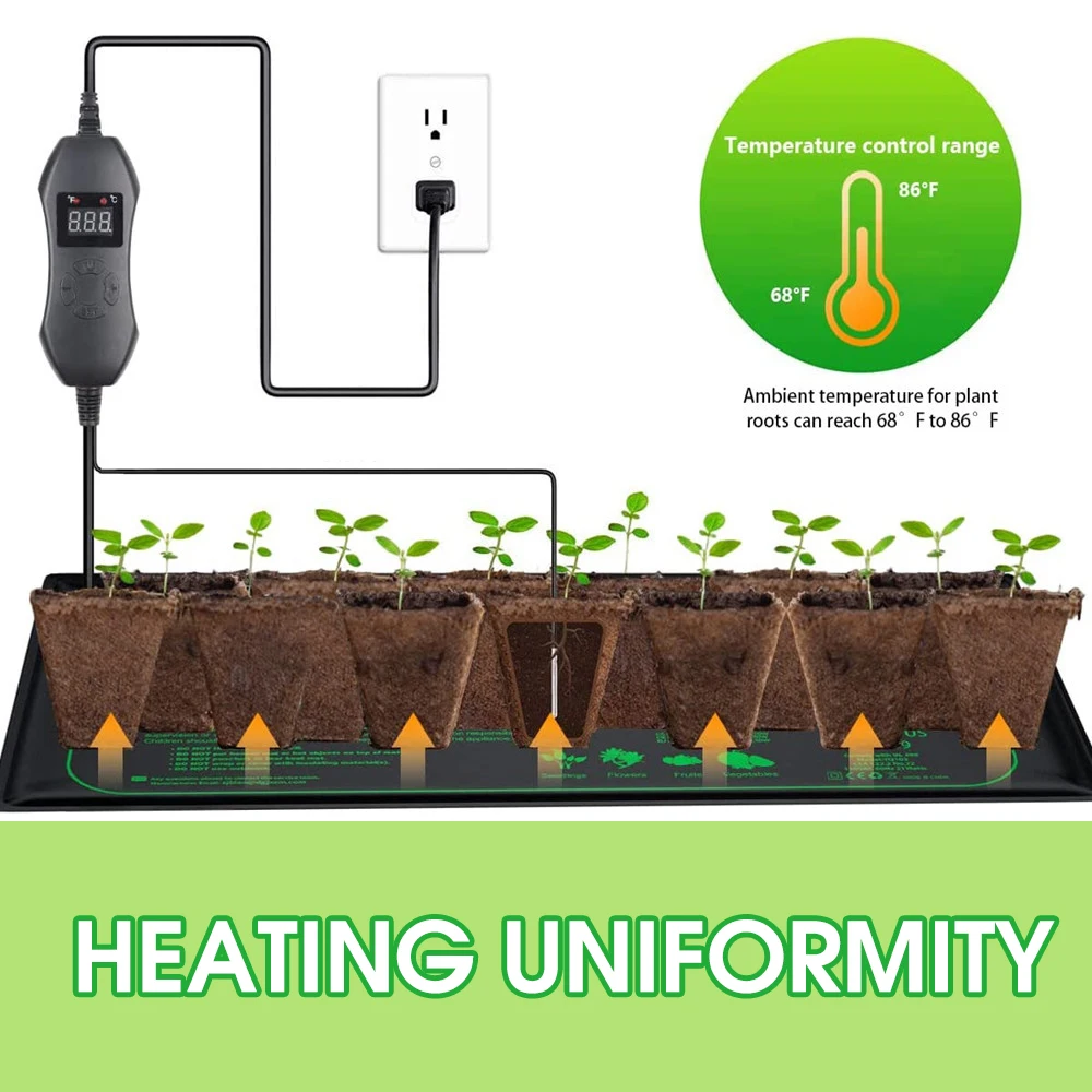 조절식 온도조절기 묘목 난방 매트, 실내 종자 스타터  - Seedling Heat Pad 리뷰 및 가격