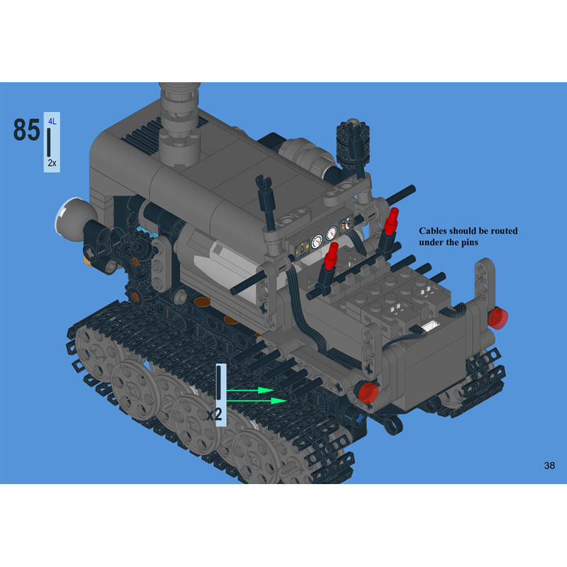 MOC-244038 도시 복고풍 농업용 트랙터 빌딩 블 - Urban Farming Model 리뷰 및 가격